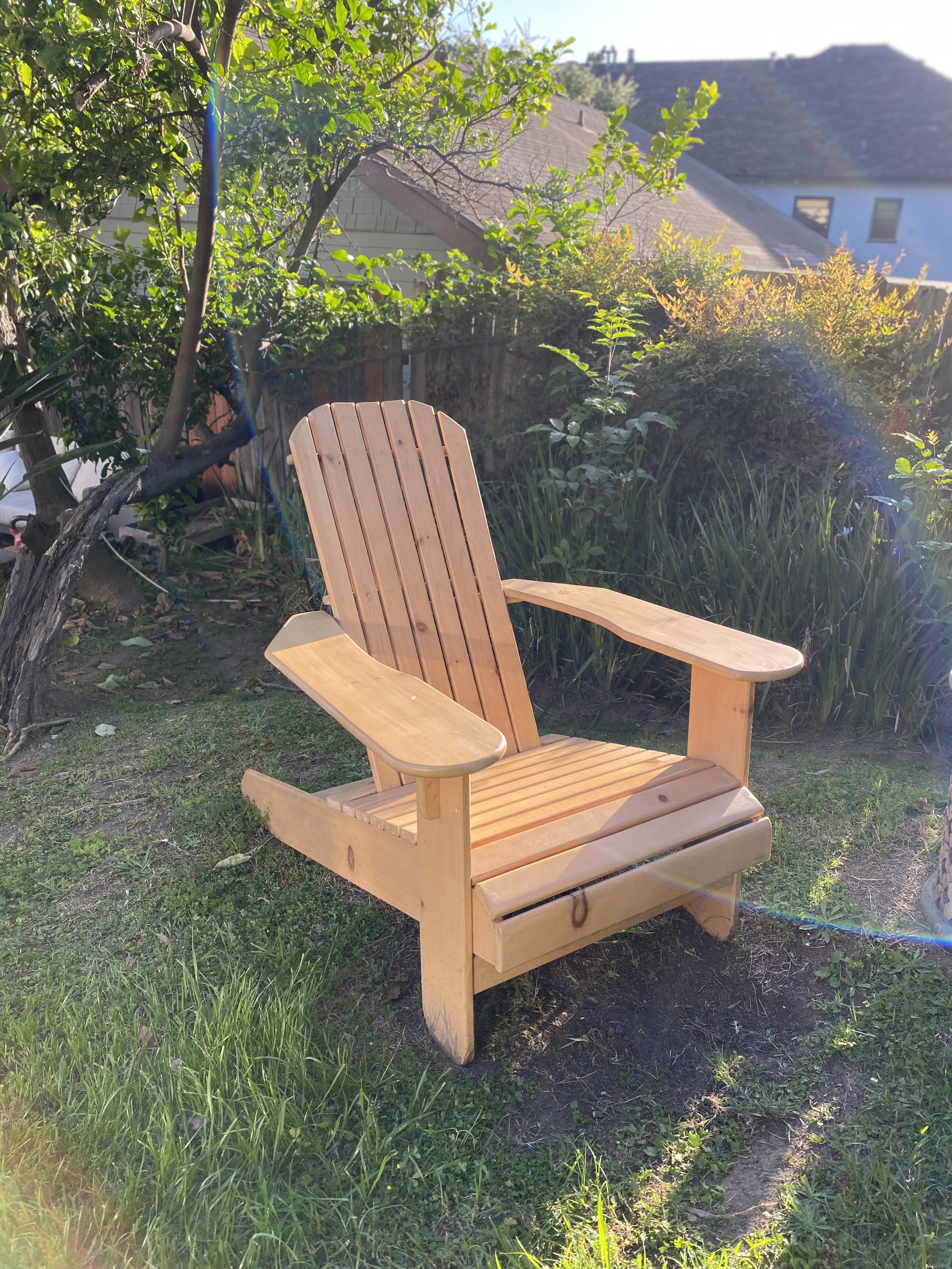 Adirondack chair - front view